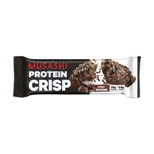 Musashi Musashi Protein Crisp Chocolate Brownie 60g Musashi Protein Crisp Chocolate Brownie 60g