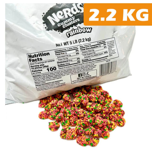 Nerds Individual Nerds Cluster Rainbow 2.2kg BF6162030 Nerds Cluster Rainbow 2.2kg
