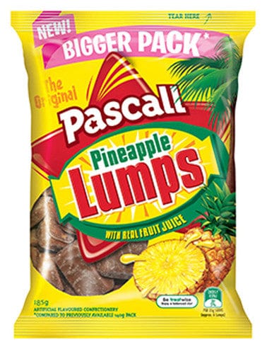 Pascall Individual Pascall Pineapple Lumps (10 x 185g) 29400550005220 TPFS5688 Pascall Pineapple Lumps (10 x 185g)