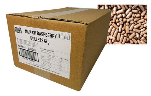 Pink Lady Individual Pink Lady - Milk Chocolate Rasberry Bullets (1kg bag) 9340761024114 TPFS13727 Pink Lady - Milk Chocolate Rasberry Bullets (1kg bag)