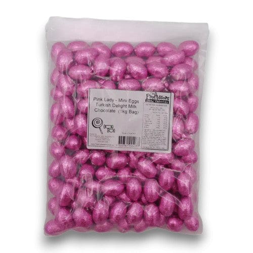 Pink Lady Individual Pink Lady - Mini Eggs Turkish Delight Milk Chocolate  (1kg Bag) 9340761024077 TPFS13705 Pink Lady - Mini Eggs Turkish Delight Milk Chocolate  (1kg Bag)