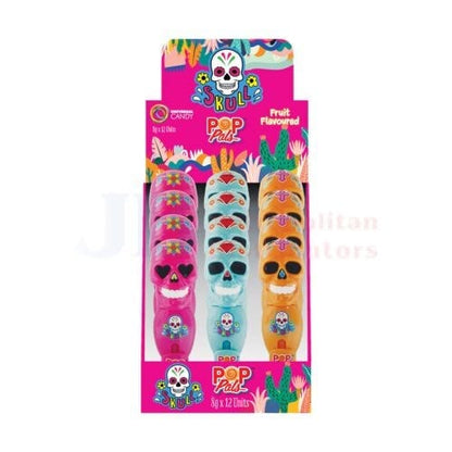 Pop Pals Pop Pals Skull Fruit Flavoured 8g Pop Pals Skull Fruit Flavoured 8g