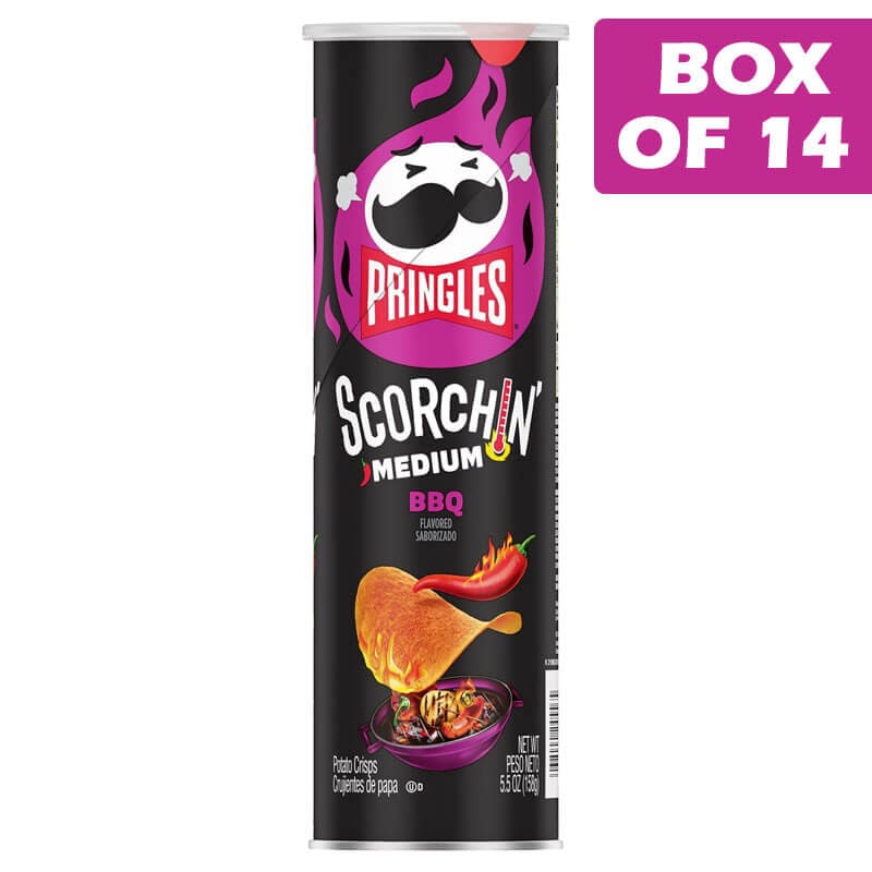PRINGLES Pringle Scorchin Bbq 158g Pringle Scorchin Bbq 158g