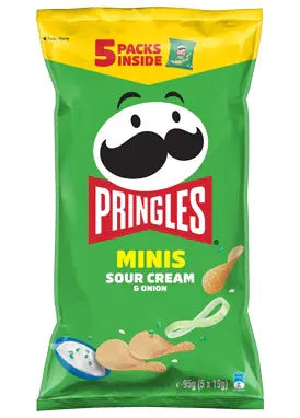Pringles Minis Sour Cream & Onion Bags (30 Pack) 19g