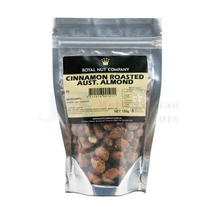Royal Nut Company Individual Royal Nut Company Cinnamon Roast Almonds 150g 9312016001911 JBMRNCA Royal Nut Company Cinnamon Roast Almonds 150g