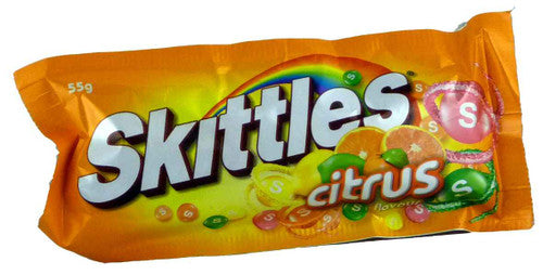 Skittles Citrus (55g x 24 bag in a Display Unit)