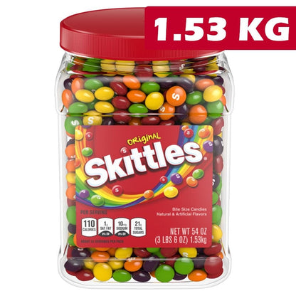 SKITTLES Individual Skittles Original Jar 1.53kg BF6136017 Skittles Original Jar 1.53kg