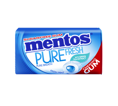 Mentos Sugar Free Gum - Pure Fresh -  Mint (29g tin x 12pc display unit)