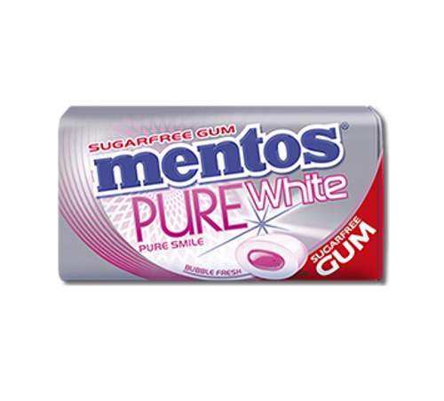 Mentos Sugar Free Gum - Pure Fresh -  Bubble Fresh (29g tin x 12pc display unit)