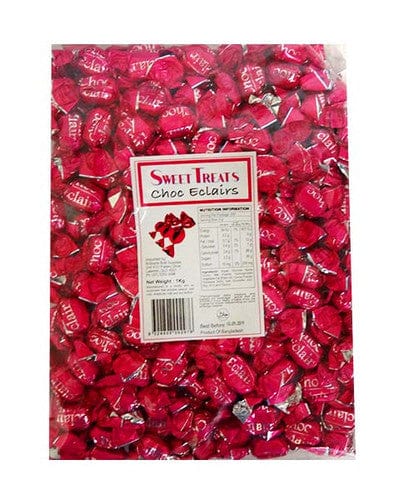 Sweet Treats Individual Sweet Treats Choc Eclairs - Pink (1kg) 9324808002976 TPFS7326 Sweet Treats Choc Eclairs - Pink (1kg)