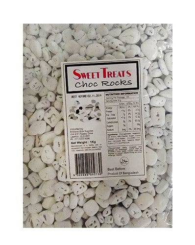 Sweet Treats Individual Sweet Treats Choc Rocks - White (1kg bag) 9324808002730 TPFS7389 Sweet Treats Choc Rocks - White (1kg bag)