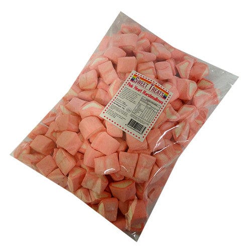 Sweet Treats Individual Sweet Treats Heart Shaped Marshmallows -  Pink and White (1kg) 9324808000965 TPFS12387 Sweet Treats Heart Shaped Marshmallows -  Pink and White (1kg)