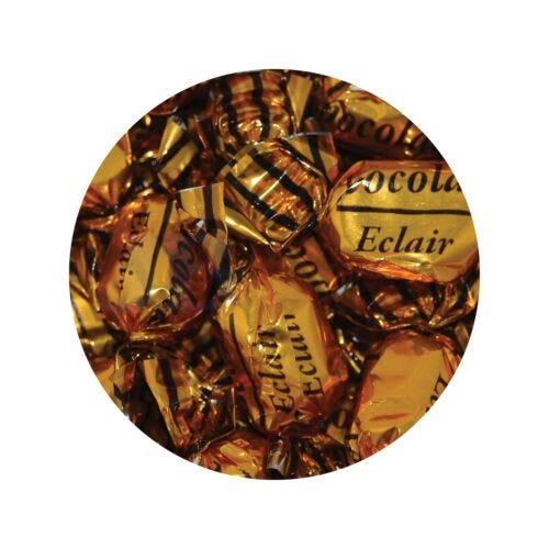 The Sweets Club Individual Chocolate Eclairs Bulk 1kg JBMCE10 Chocolate Eclairs Bulk 1kg
