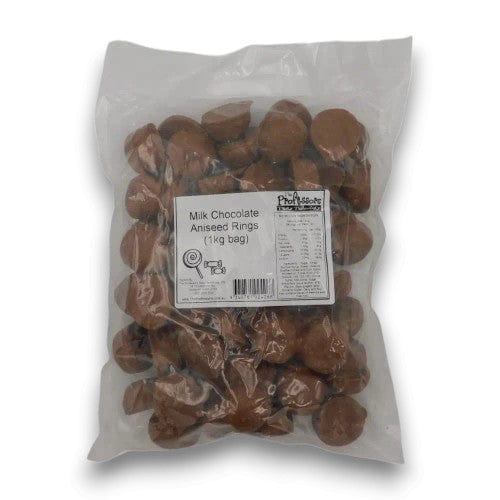 The Sweets Club Individual Milk Chocolate Aniseed Rings (1kg bag) 9340761024268 TPFS13752 Milk Chocolate Aniseed Rings (1kg bag)
