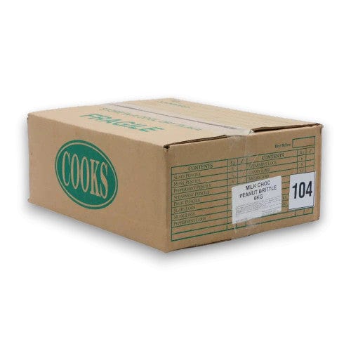 The Sweets Club Individual Milk Chocolate Peanut Brittle - Bulk (6kg box) TPFS6166 Milk Chocolate Peanut Brittle - Bulk (6kg box)