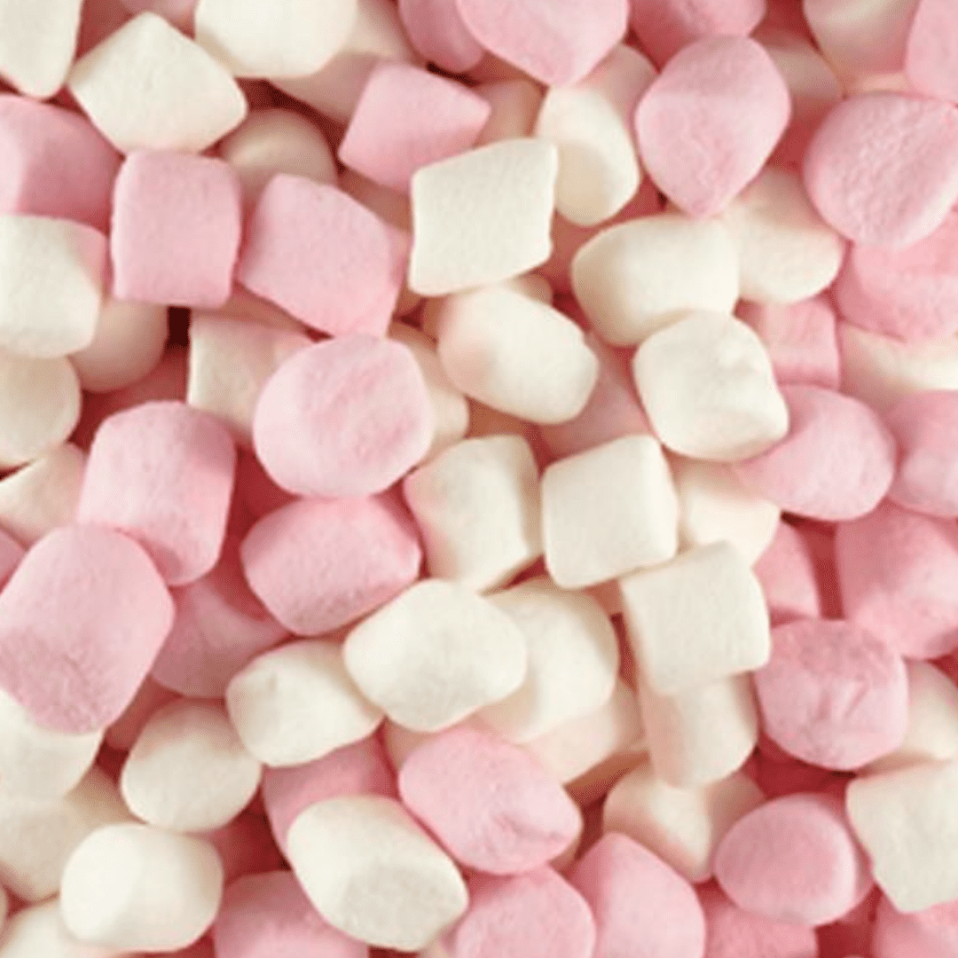 The Sweets Club Individual Mini Pink & White Marshmallows 800g CLYDANOOGSSI Mini Pink & White Marshmallows 800g