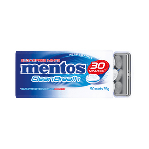 The Sweets Club Mentos Clean Breath Peppermint 35g Mentos Clean Breath Peppermint 35g