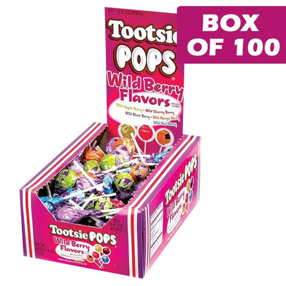 TOOTSIE Individual Tootsie Pops Wild Berry 100 Pieces BF6151539 Tootsie Pops Wild Berry 100 Pieces
