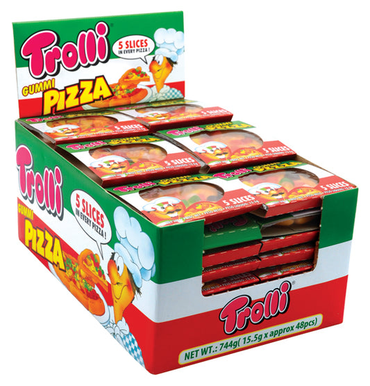 Trolli Pizza Display 5 Slice 15.5g (48 Pack)