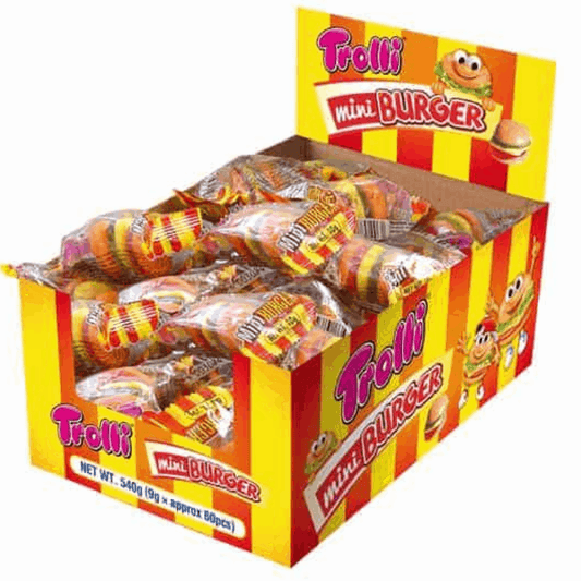 Trolli Individual Trolli Mini Burger (60 Pack) 9g JPFMSPXTSNCN Trolli Mini Burger (60 Pack) 9g