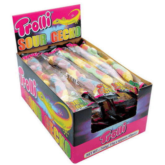 Trolli Individual Trolli Sour Gecko (40 Pack) 19g KNBNZGIGHZEO Trolli Sour Gecko (40 Pack) 19g