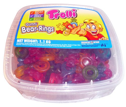 Trolli Gummi Bear Rings Tub (1.1kg )