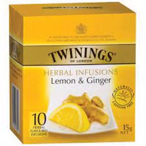 Twinings Twinings Tea Bags Env Lemon & Ginger 10 pack Twinings Tea Bags Env Lemon & Ginger 10 pack