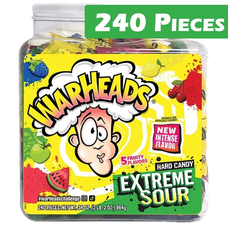 Warhead Individual Warhead Sour Candy Tub (240 Pieces) BF602749 Warhead Sour Candy Tub (240 Pieces)