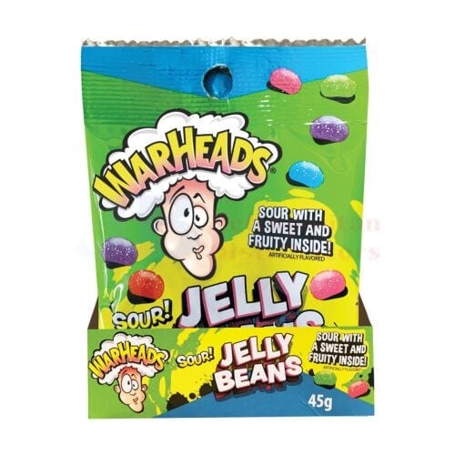 Warhead Individual Warhead Sour Jelly Bean 45g (12 Pack) 32134235171 JBMWJSB Warhead Sour Jelly Bean 45g (12 Pack)