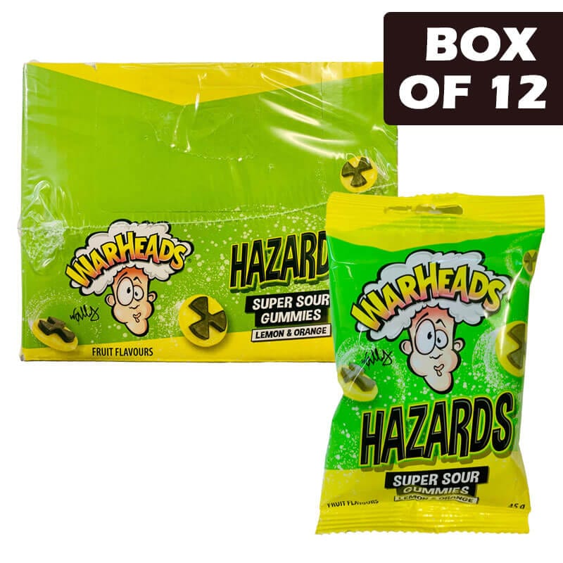 WARHEAD Warhead Sour Hazards 45g Warhead Sour Hazards 45g