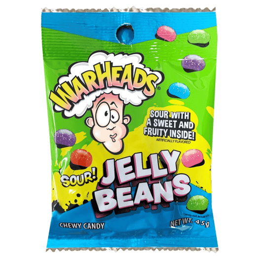 Warhead Warhead Sour Jelly Beans 45g 45g Warhead Sour Jelly Beans 45g 45g