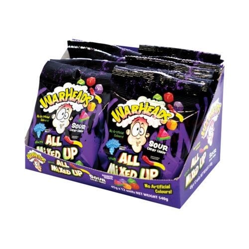 Warheads Individual Warheads All Mixed Up 45g (12 Pack) 32134299296 JBMWAMU Warheads All Mixed Up 45g (12 Pack)