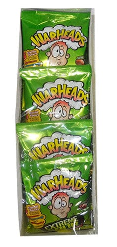 Warheads Individual Warheads Extreme Sour Candy Hang Sell Bags (12 x 28g) 32134233306 TPFS4457 Warheads Extreme Sour Candy Hang Sell Bags (12 x 28g)