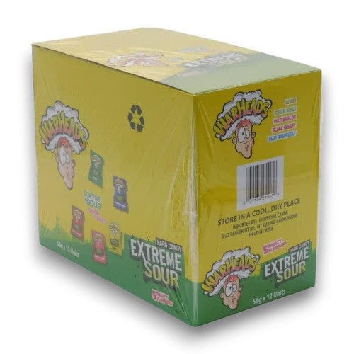 Warheads Individual Warheads Extreme Sour Candy Hang Sell Bags (12 x 56g) 32134215456 TPFS3806 Warheads Extreme Sour Candy Hang Sell Bags (12 x 56g)