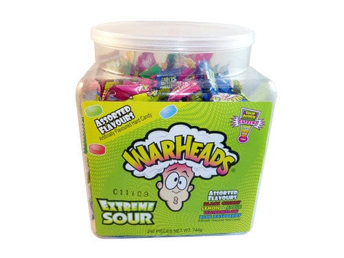 Warheads Individual Warheads Extreme Sour Candy Pieces (240 pieces in a Display Tub) 32134215371 TPFS2473 Warheads Extreme Sour Candy Pieces (240 pieces in a Display Tub)