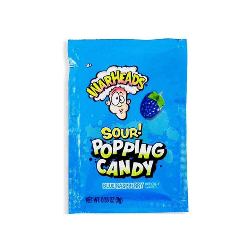Warheads Individual Warheads Sour Popping Candy Blue Raspberry 9g (20 Pieces) TF102155 Warheads Sour Popping Candy Blue Raspberry 9g (20 Pieces)