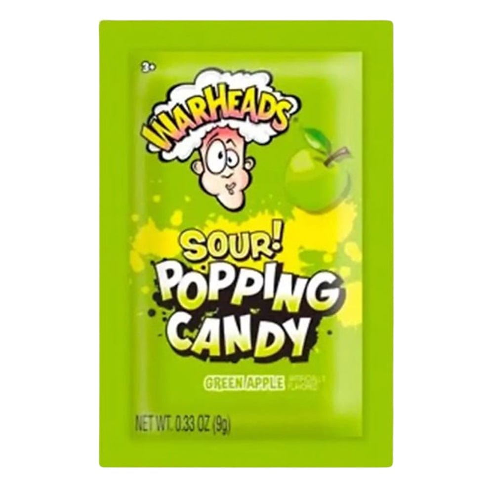 Warheads Individual Warheads Sour Popping Candy Green Apple 9g (20 Pieces) TF108140 Warheads Sour Popping Candy Green Apple 9g (20 Pieces)