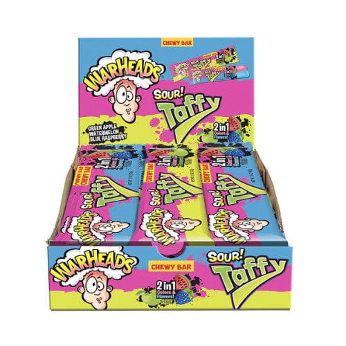 Warheads Individual Warheads Taffy Bar - Original (24 x 42g) 9327776053766 TPFS14085 Warheads Taffy Bar - Original (24 x 42g)