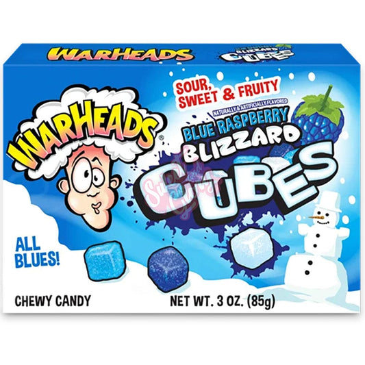 Warheads Warheads Blizzard Blue Raspberry Cubes 85g Warheads Blizzard Blue Raspberry Cubes 85g