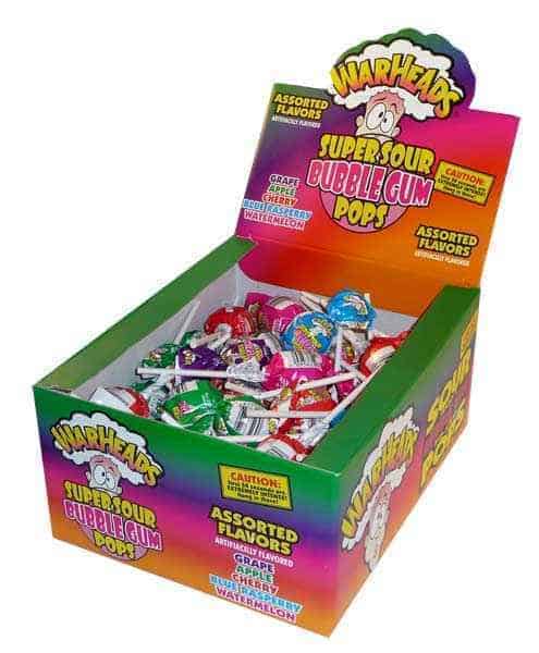 Warheads Warheads Bubble Gum Pops Warheads Bubble Gum Pops