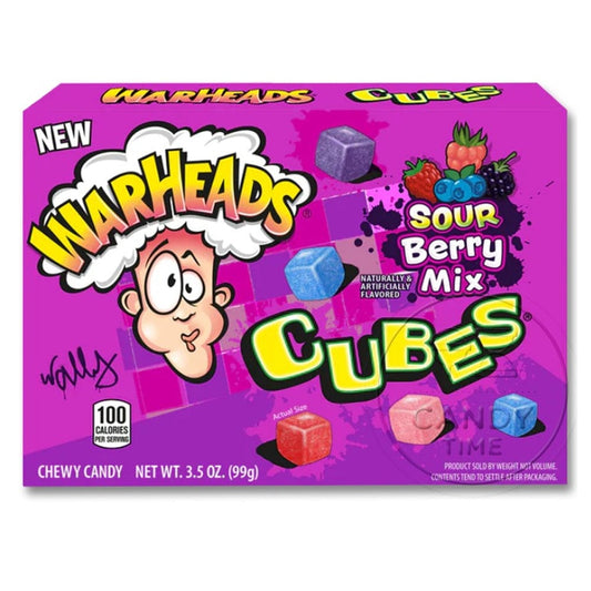 Warheads Warheads Cubes Sour Berry Theater Box 113g Warheads Cubes Sour Berry Theater Box 113g