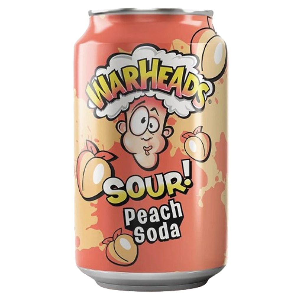 Warheads Warheads Sour Peach Soda 355ml Warheads Sour Peach Soda 355ml