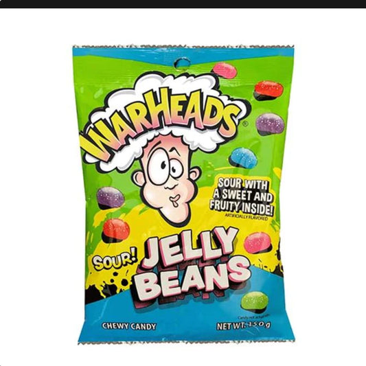 Warheads Sour Jelly Beans 150g