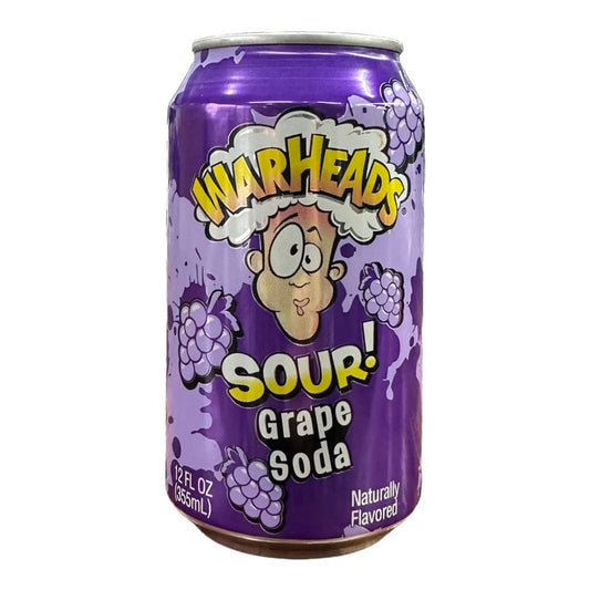Warheads Grape Soda Can 355ml