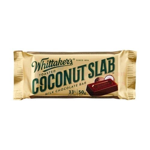 Whittakers Whittakers Coconut Slab 50g Whittakers Coconut Slab 50g